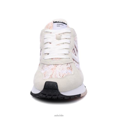 zapatilla de deporte de moda tóxica mujer blanquecino/sal rosa R0R6220 ASH zapatillas