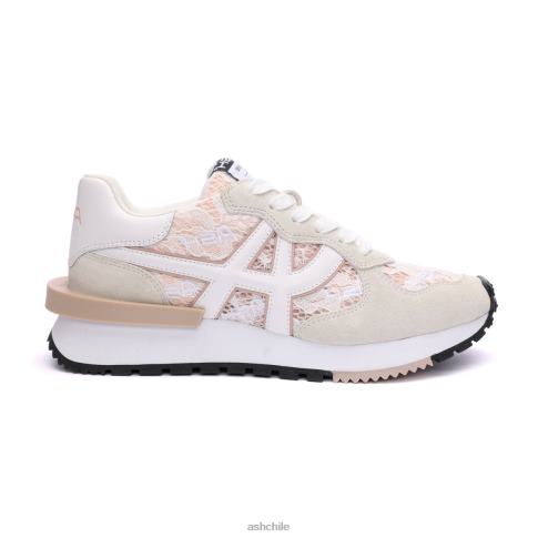 zapatilla de deporte de moda tóxica mujer blanquecino/sal rosa R0R6220 ASH zapatillas
