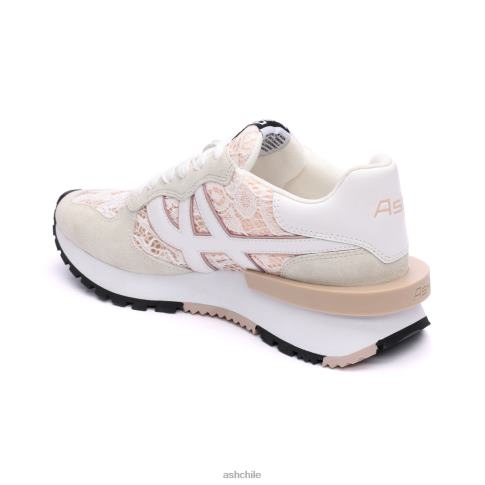 zapatilla de deporte de moda tóxica mujer blanquecino/sal rosa R0R6220 ASH zapatillas