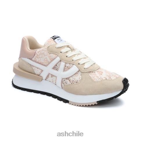 zapatilla de deporte de moda tóxica mujer eggnug/sal rosa/blanco R0R6219 ASH zapatillas