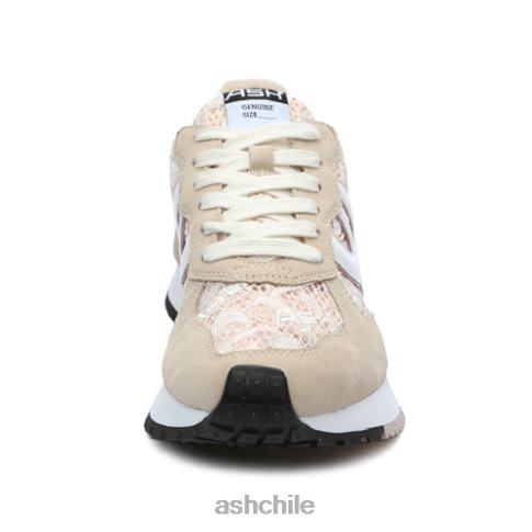 zapatilla de deporte de moda tóxica mujer eggnug/sal rosa/blanco R0R6219 ASH zapatillas
